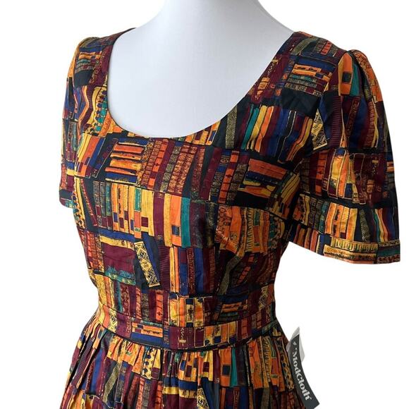 ModCloth Large Dress Cotton Retro 50s Swing Library Book Lover Gift RARE Pinup - Picture 8 of 16